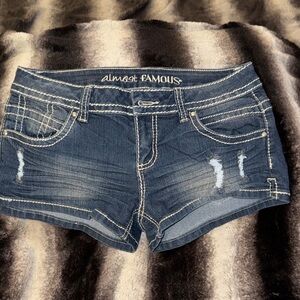 Almost Famous Dark Blue Jean Shorts
